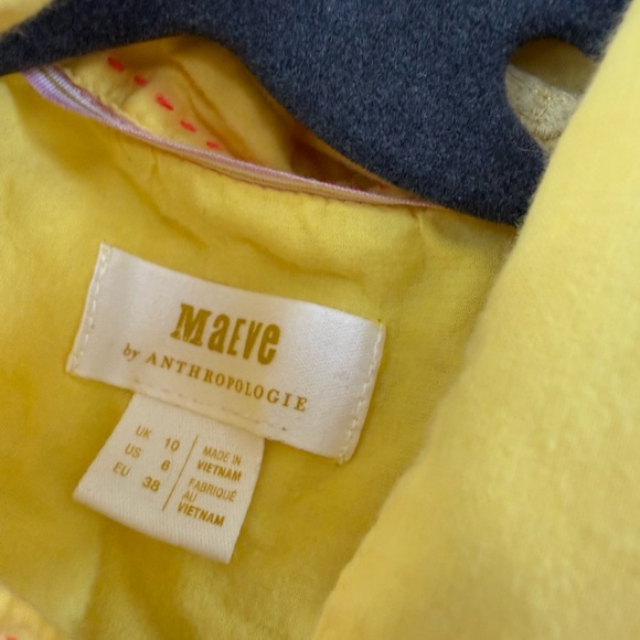 Anthropologie Maeve Classic Embroidered Buttondown Size 6 - Picture 5 of 6